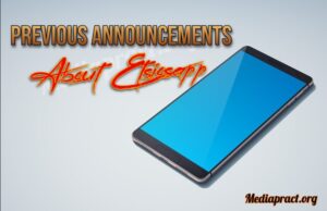 Previous Announcements About Etsiosapp